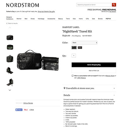 Harvest Label : "Night Hawk" Series at Nordstrom Online Store