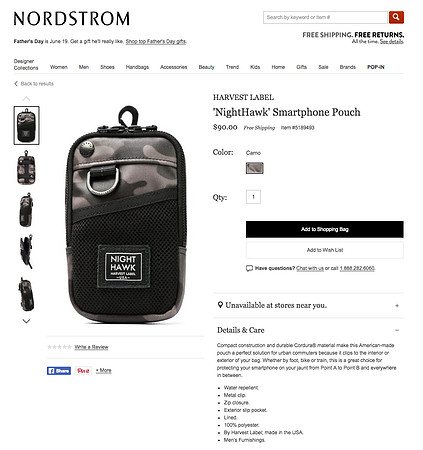 Harvest Label : "Night Hawk" Series at Nordstrom Online Store