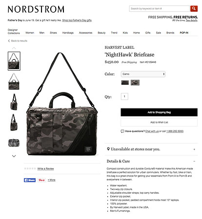 Harvest Label : "Night Hawk" Series at Nordstrom Online Store