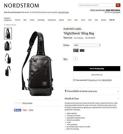 Harvest Label : "Night Hawk" Series at Nordstrom Online Store